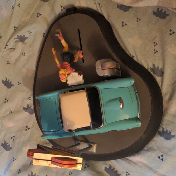 1992 Franklin Mint Dine-In Menu Moveable Vintage Car Girl Food Roller Skates - Picture 2 of 16